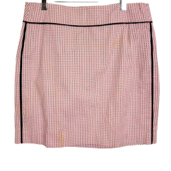 Ann Taylor Dresses & Skirts - Ann Taylor geometric pattern red white blue pencil skirt size 10